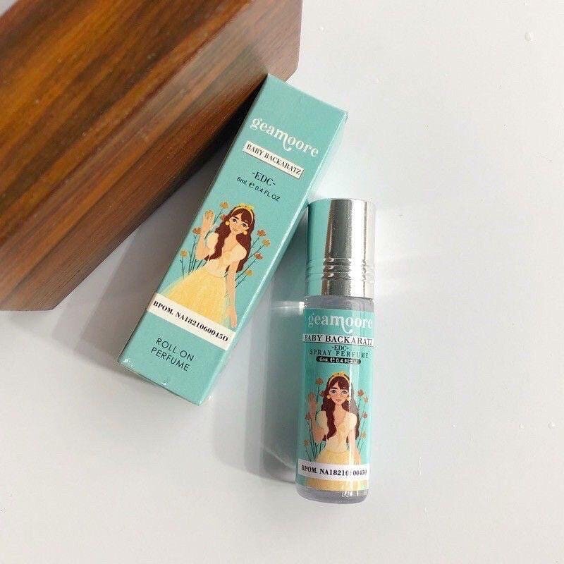 BPOM 6ml Roll On PARFUM NON ALKOHOL Inspired PARFUME GEAMOORE GEAMORE-Baby bacarats