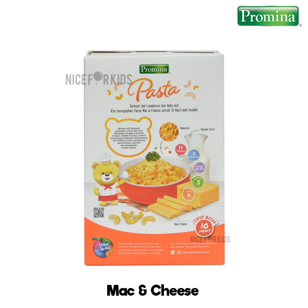 Promina Pasta Mac &amp; Cheese 70 gr / Promina Pasta Cemilan Bayi Sehat