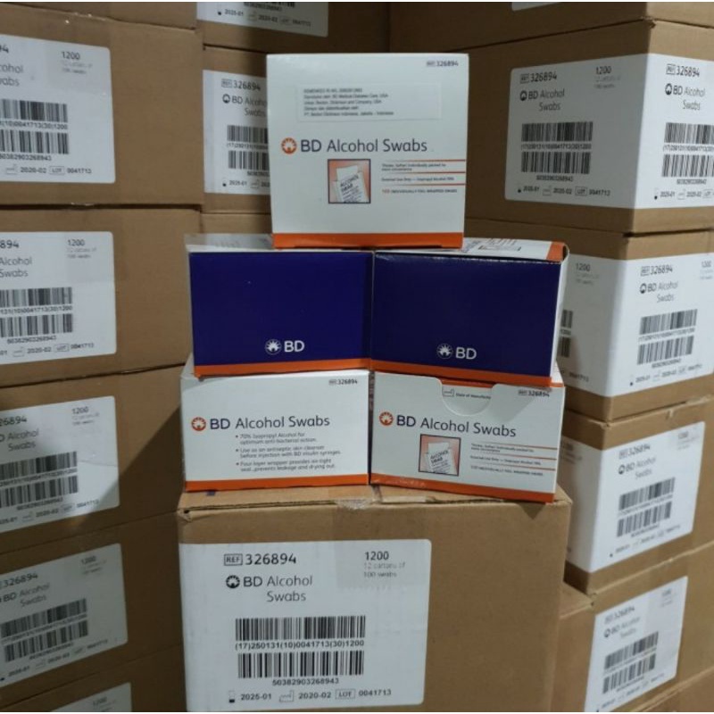 BD Alcohol Swabs Tisu Alkohol Swab Alkohol 70%