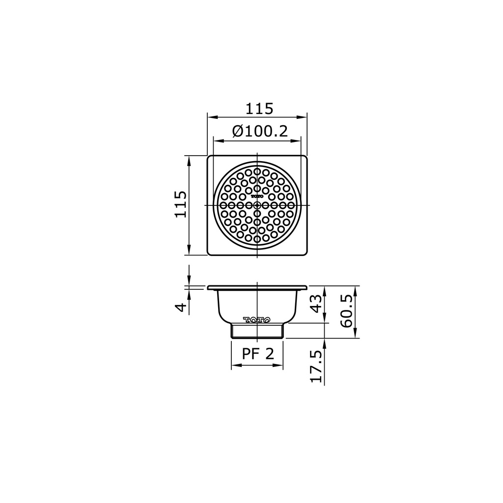 Floor drain TOTO TX1DBV1