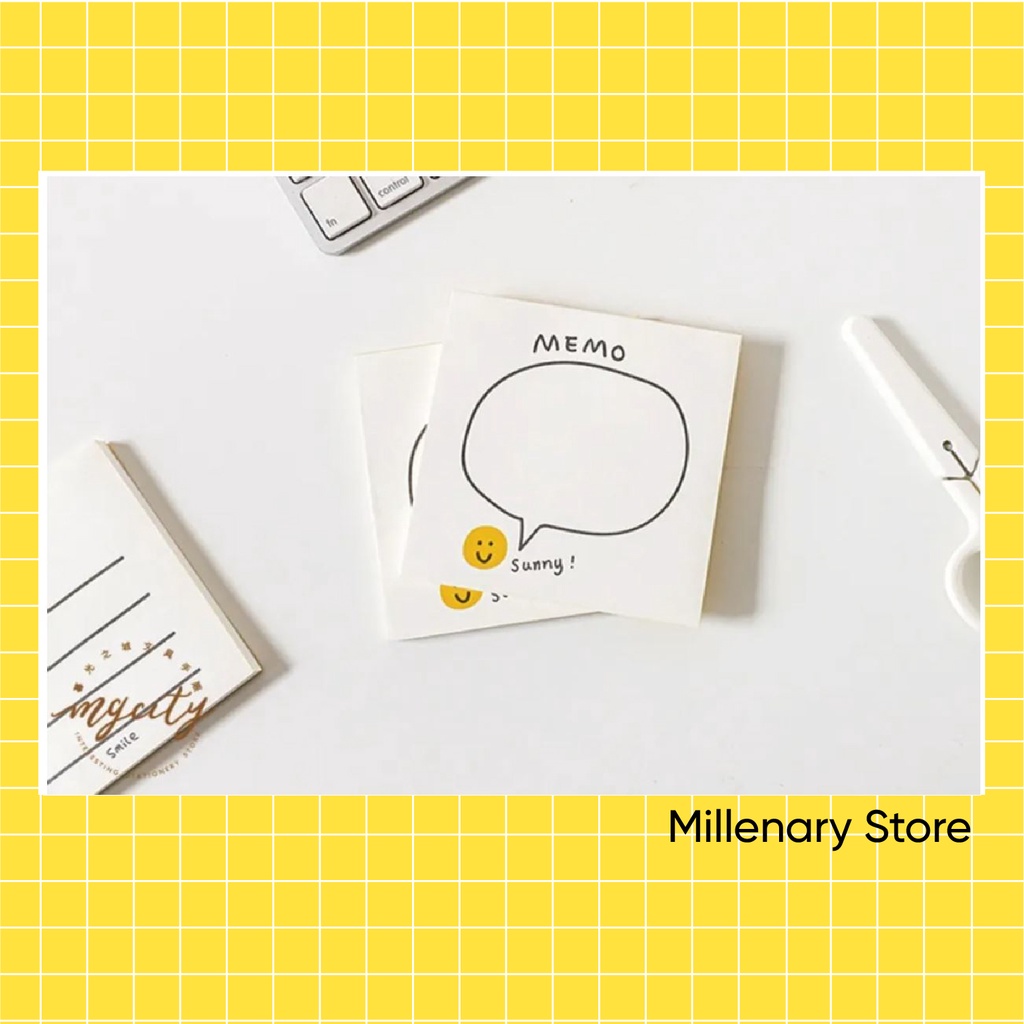 [cruell] Memopad Note pad Yellow kuning imut isi 50 lembar-3