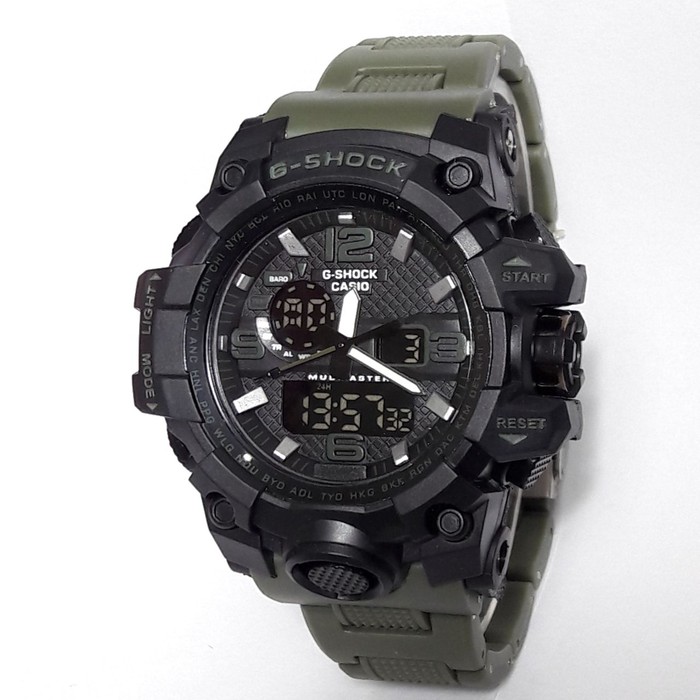 TERMURAH G SHOCK GWG 1000 MIKA GSHOCK GWG1000 RANTAI MIKA HIJAU ARMY   Hijau Berkualitas