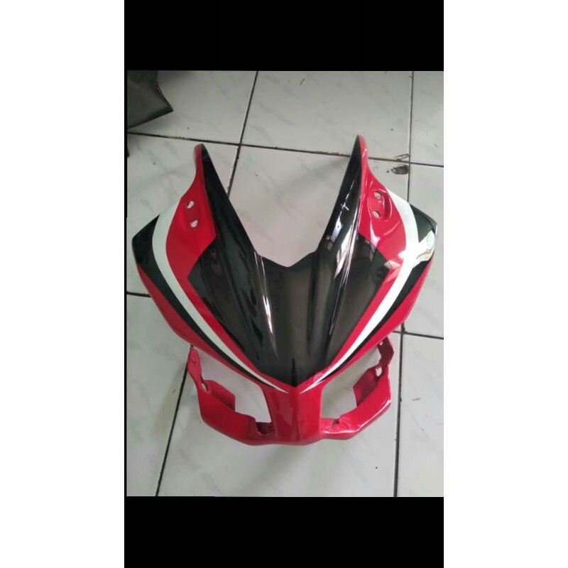 modifikasi fairing depan+visor(kaca depan) untuk CBR 150 K45a dan CBR K33 lokal
