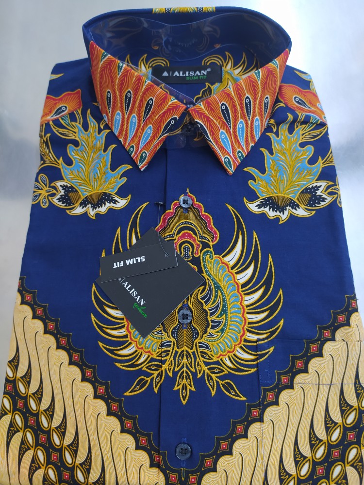 Kemeja Batik Pria Lengan Panjang Alisan Original Reguler 10567