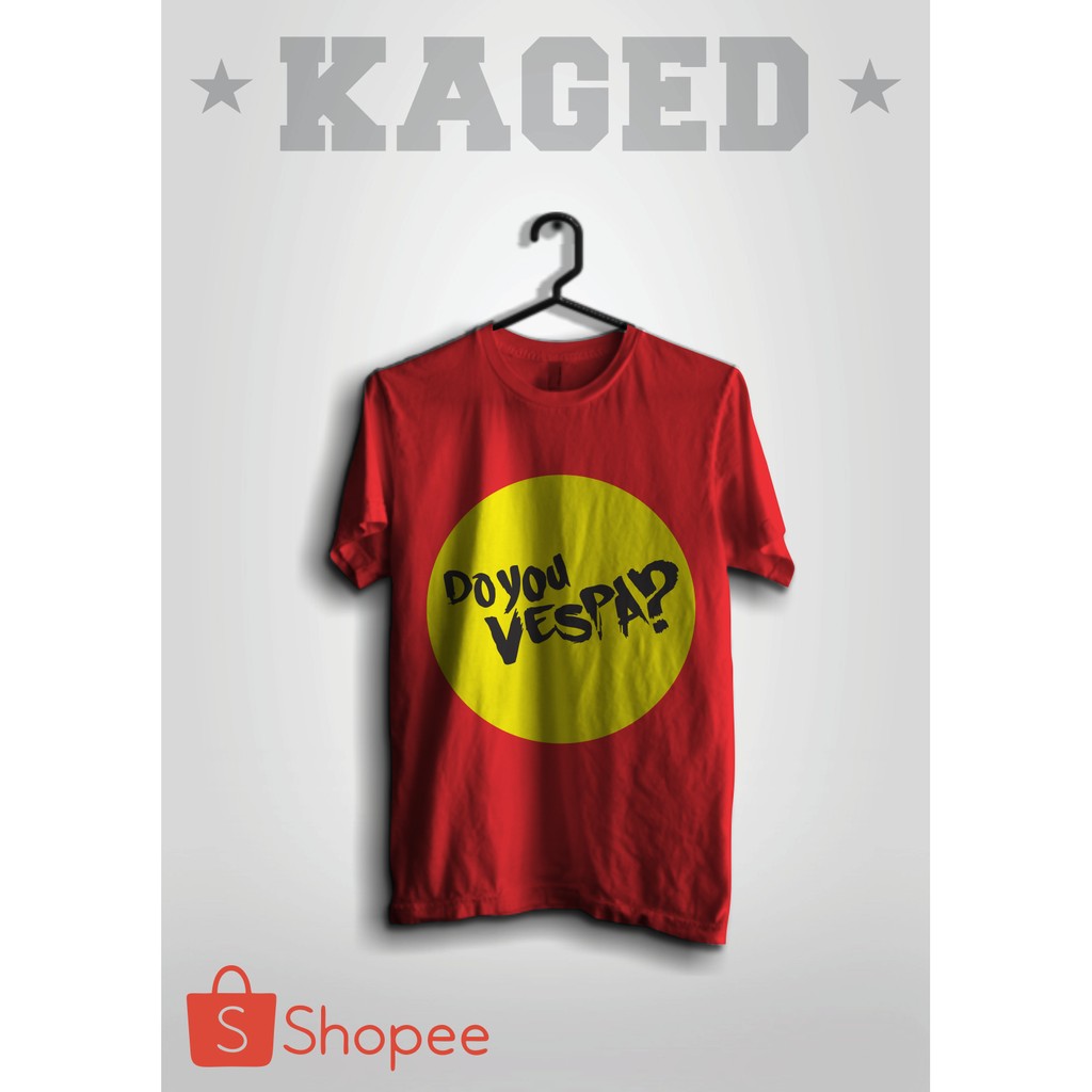 Kaos Do You Vespa ? #Merah/Red Kaos Vespa Kaos Vespa Matic Kaos Kutu Vespa