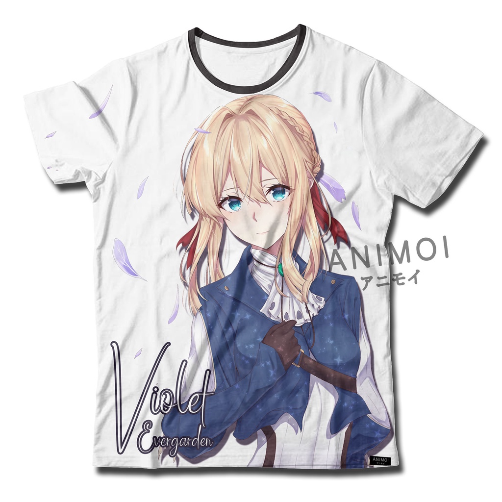 Kaos Anime FullPrint Violet Evergarden || Full Print