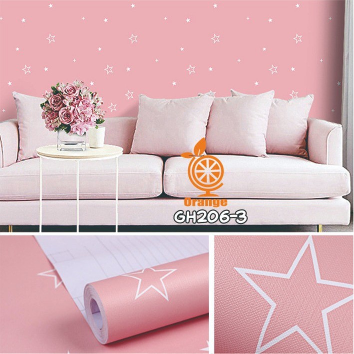 Wallpaper dinding kamar tidur / stiker wallpaper 3d wallstiker motif dan elegant 45cm X 10meter-GH206-3