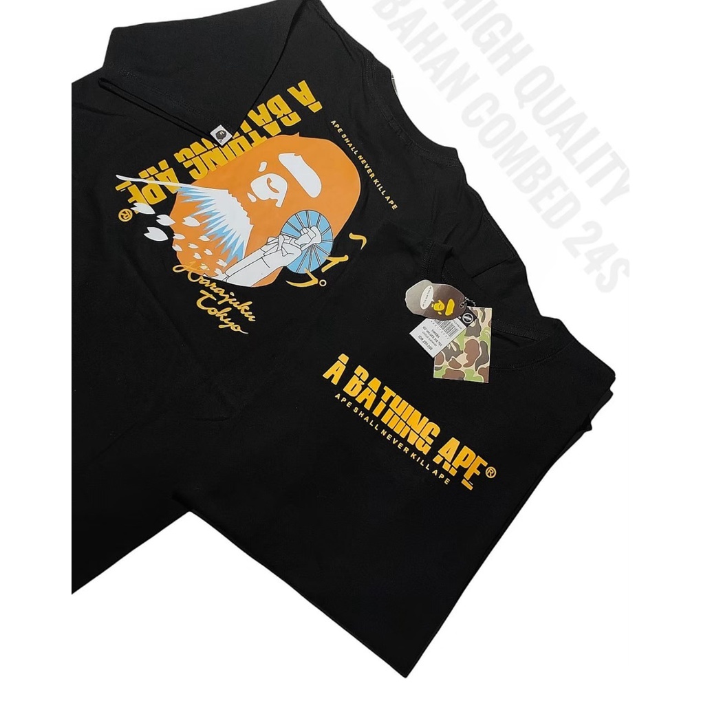 Kaos Baju Pria Distro Murah Keren Original BAPE  A Bathing Ape