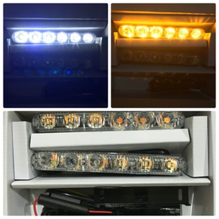 DRL LED Model Fortuner + Running Sein - Set Kanan Kiri