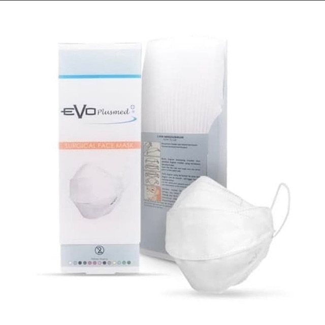 Evo plusmed mask warna putih