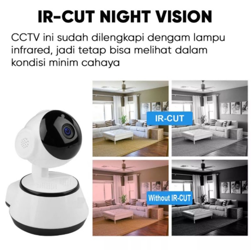 IP Camera CCTV V380 - Smart Wifi Camera FHD 1080 I Wireless IP CAM