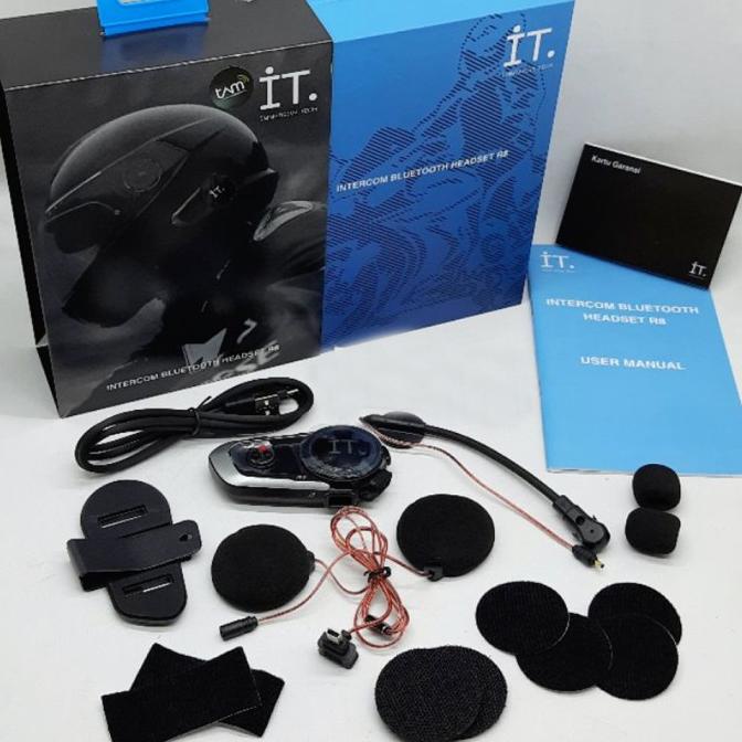 Intercom helm wireless Bluetooth Helm IT R8 SENA CARDO PACKTALK EJAS CUCI GUDANG