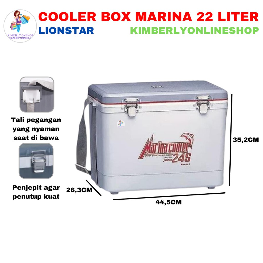 Marina Cooler Box  Kotak Es Liter Lion Star 24s 22 liter