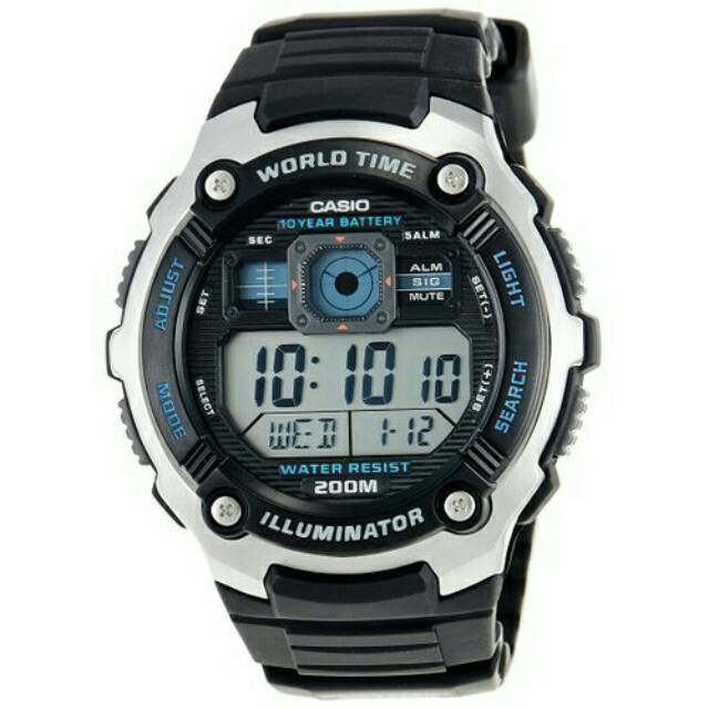 jam tangan original pria casio illuminator sporty AE-2000W