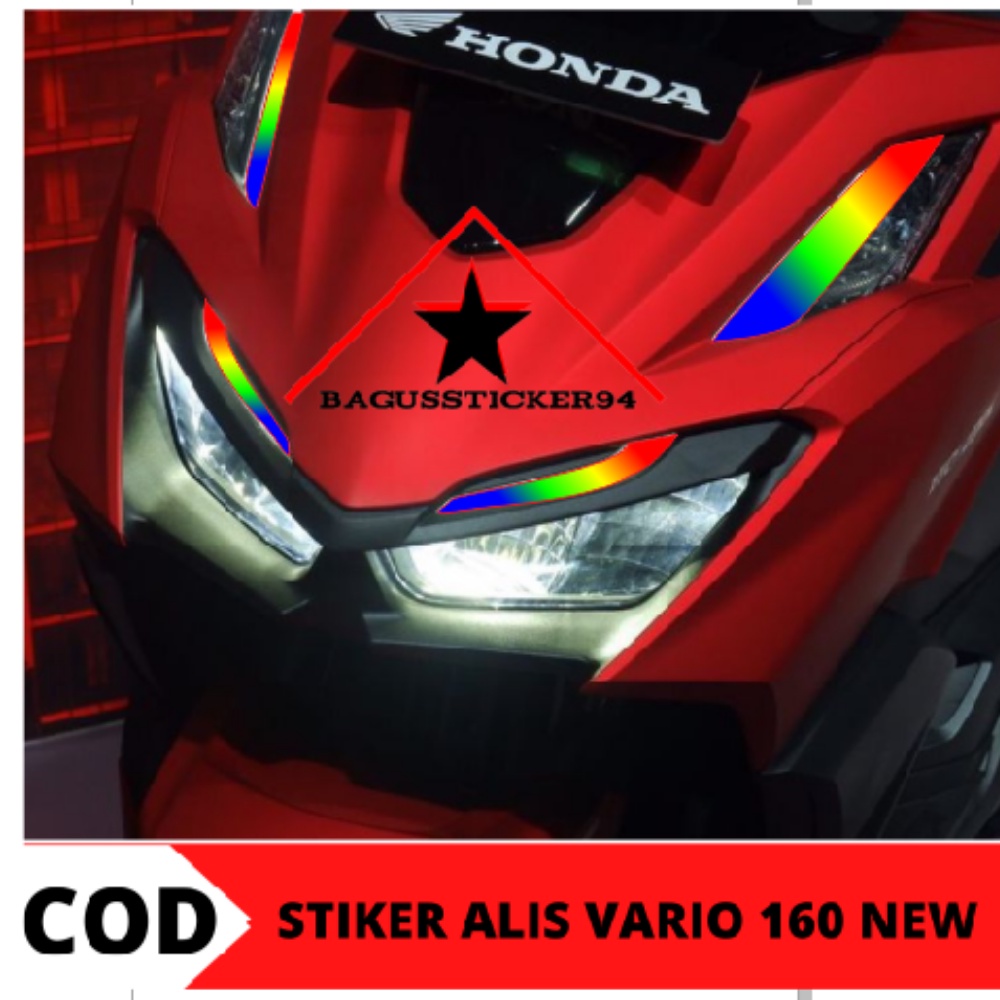 stiker vario ,stiker vario 160, stiker lampu vario 160,stiker variasi lampu alis motor vario 160