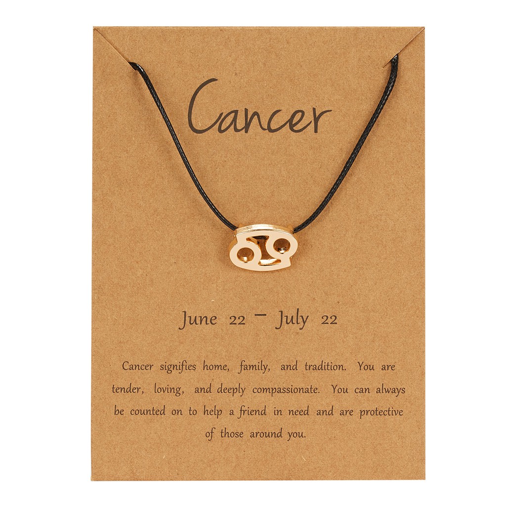 Gelang Tangan Tali adjustable Motif Zodiak Untuk Pasangan Pria / Wanita