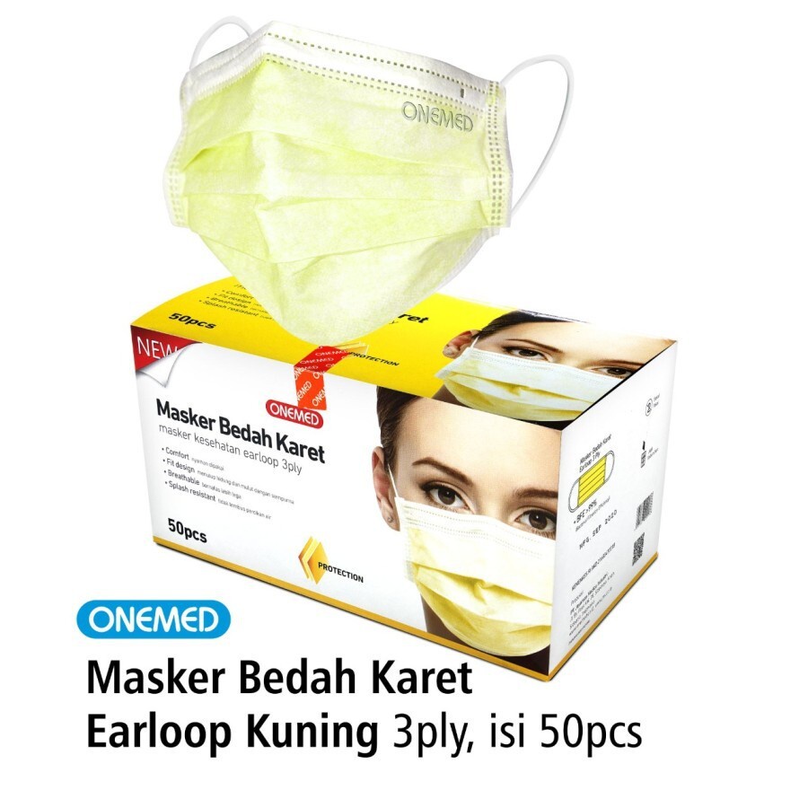 Masker Medis kuning Onemed box