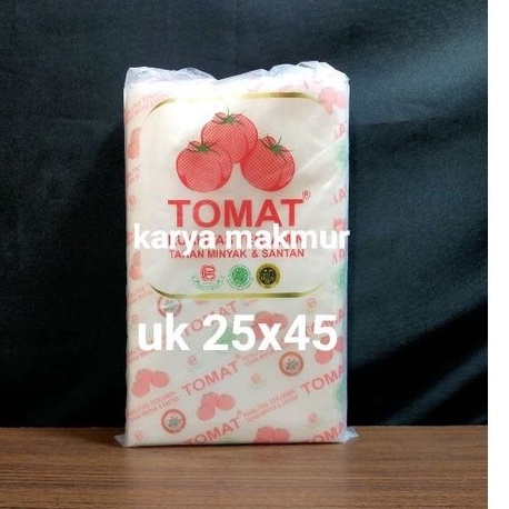 plastik PE tomat plastik es uk 25x45 (uk 3 kg) kantong plastik tomat