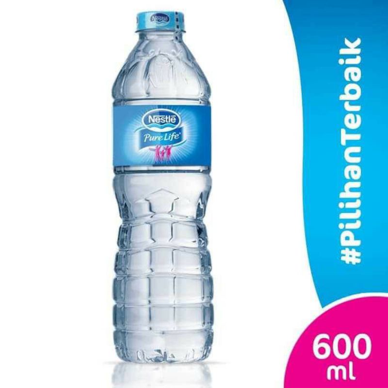 Jual Air Mineral Nestle Pure Life Botol 600ml Per Dus Karton 24 Botol Shopee Indonesia 8860