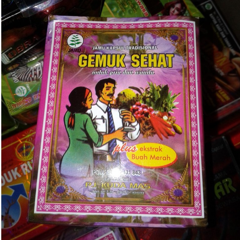 PAKET 100 BOX JAMU GEMUK SEHAT KUDA MAS KAPSUL