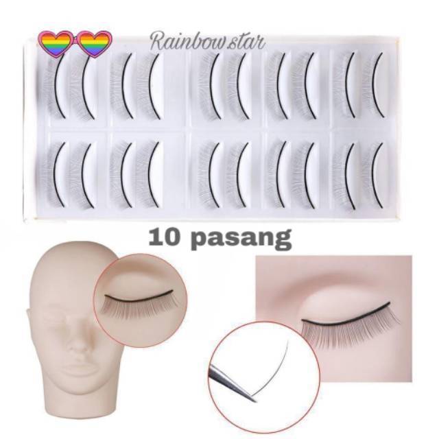 Bulu Mata Palsu Latihan  / lash Practice Eyelash Extension