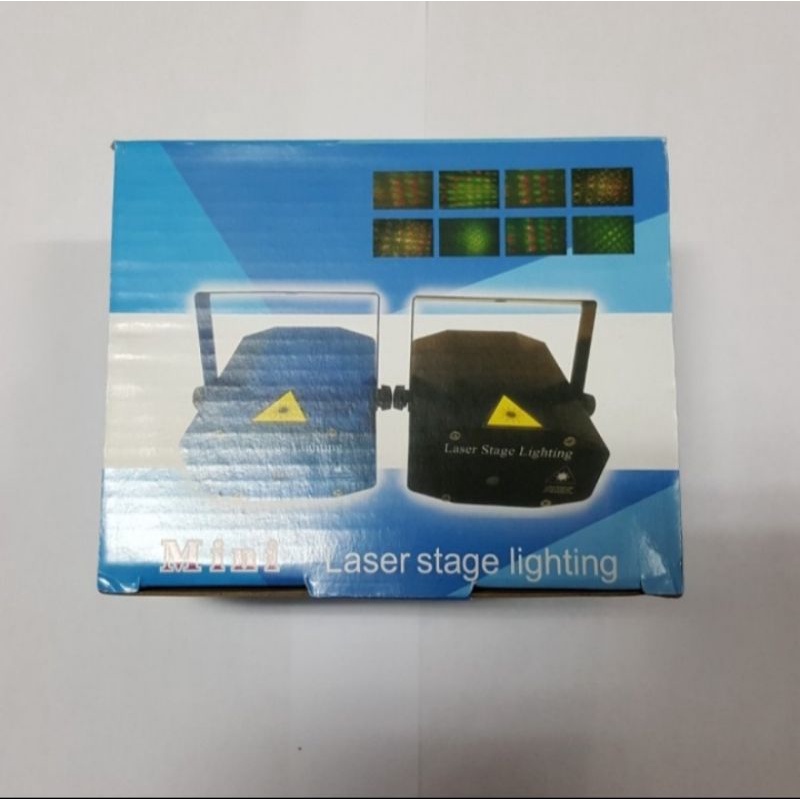 Mini Laser Stage Lighting Sensor Musi Lampu Disco - Party Laser 09-A - Hijau