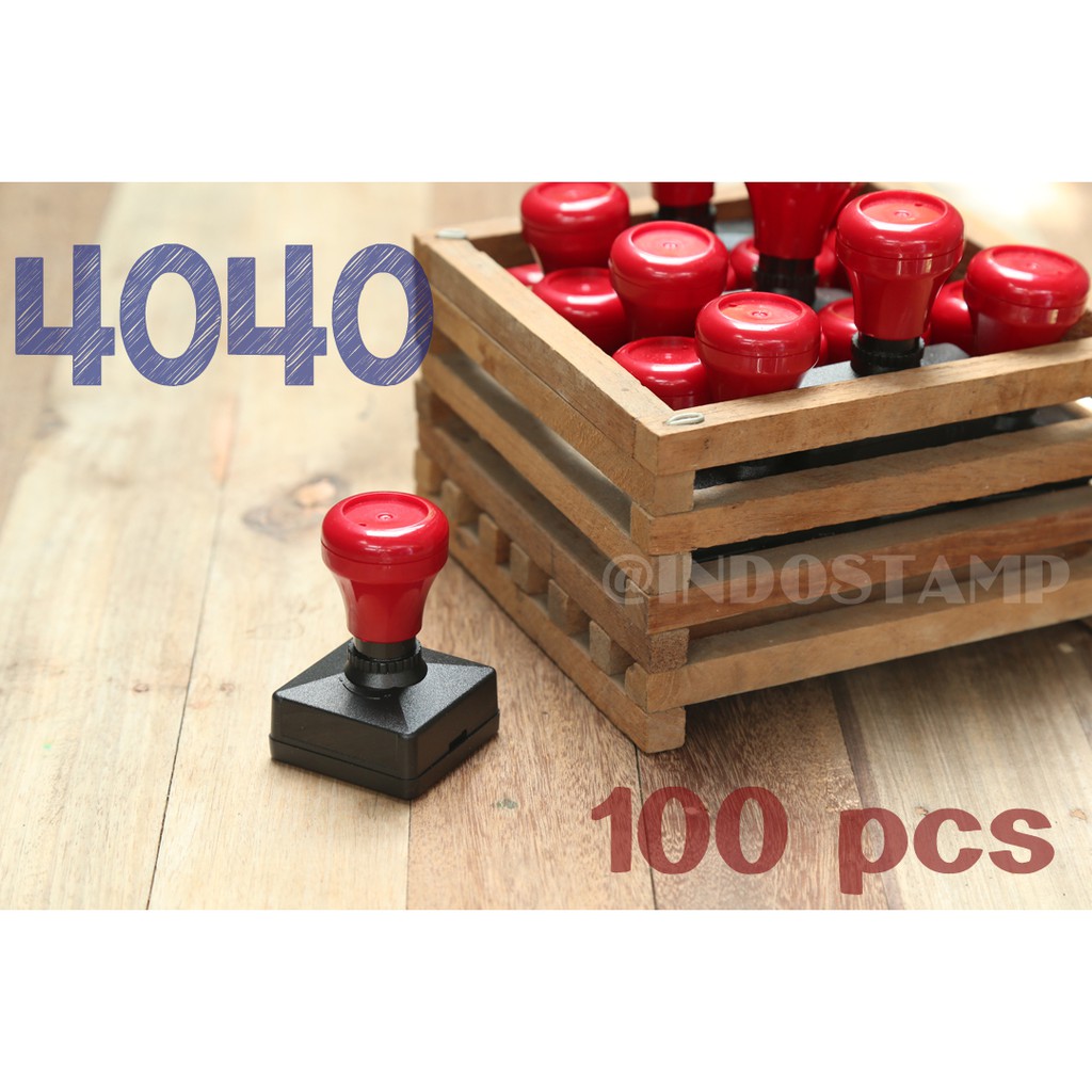 

gagang stempel 4040 100pcs flash stamp 40mm 40mm original indostamp murah
