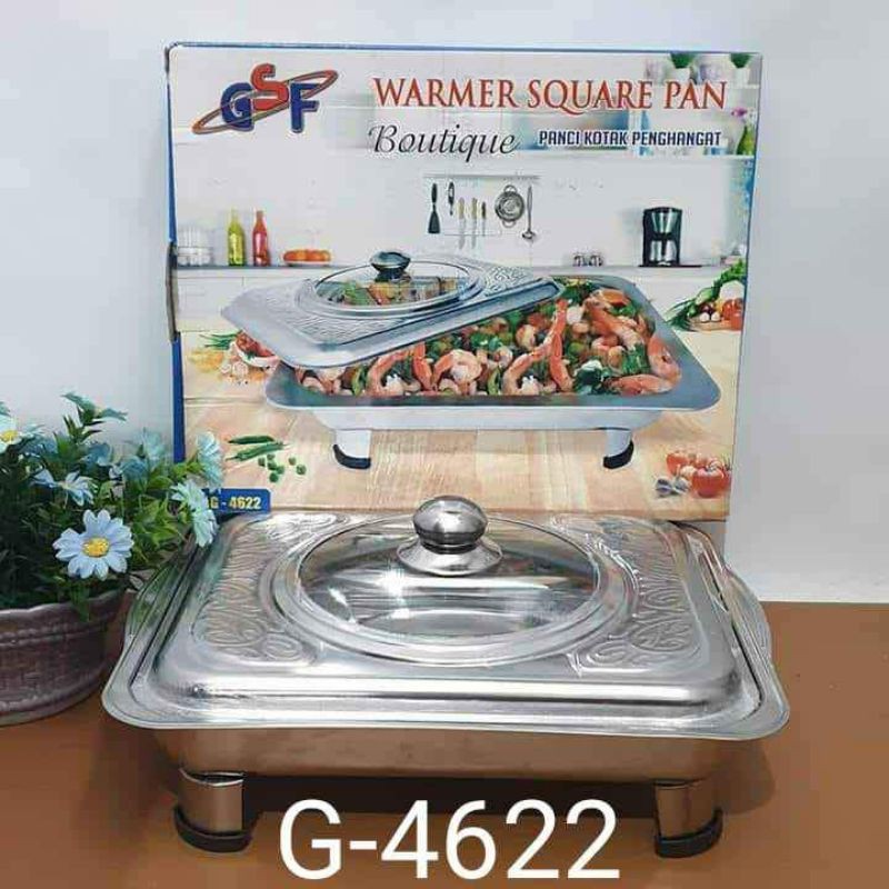 prasmanan gsf fash food dish gsf warmer gsf G-4522 G-4622 warmer square pan gsf wadah saji prasmanan