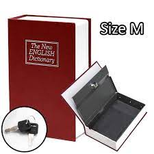 M MEDIUM Safety Box Key Lock Brankas Buku Brangkas Mini Sistem Kunci Homesafe Booksafe Storage