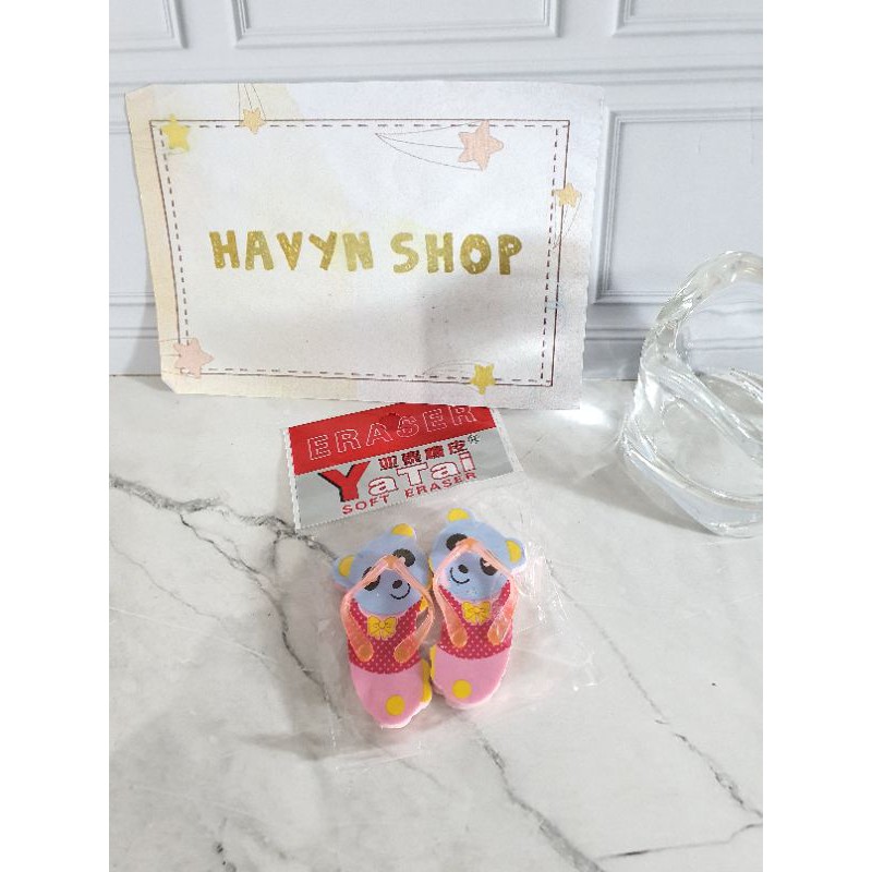 (2pc) hapusan bentuk sendal/stip sendal-Panda