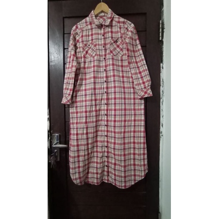 Earth Music & Ecology dress tunic preloved 1231.second branded outer blazer wanita