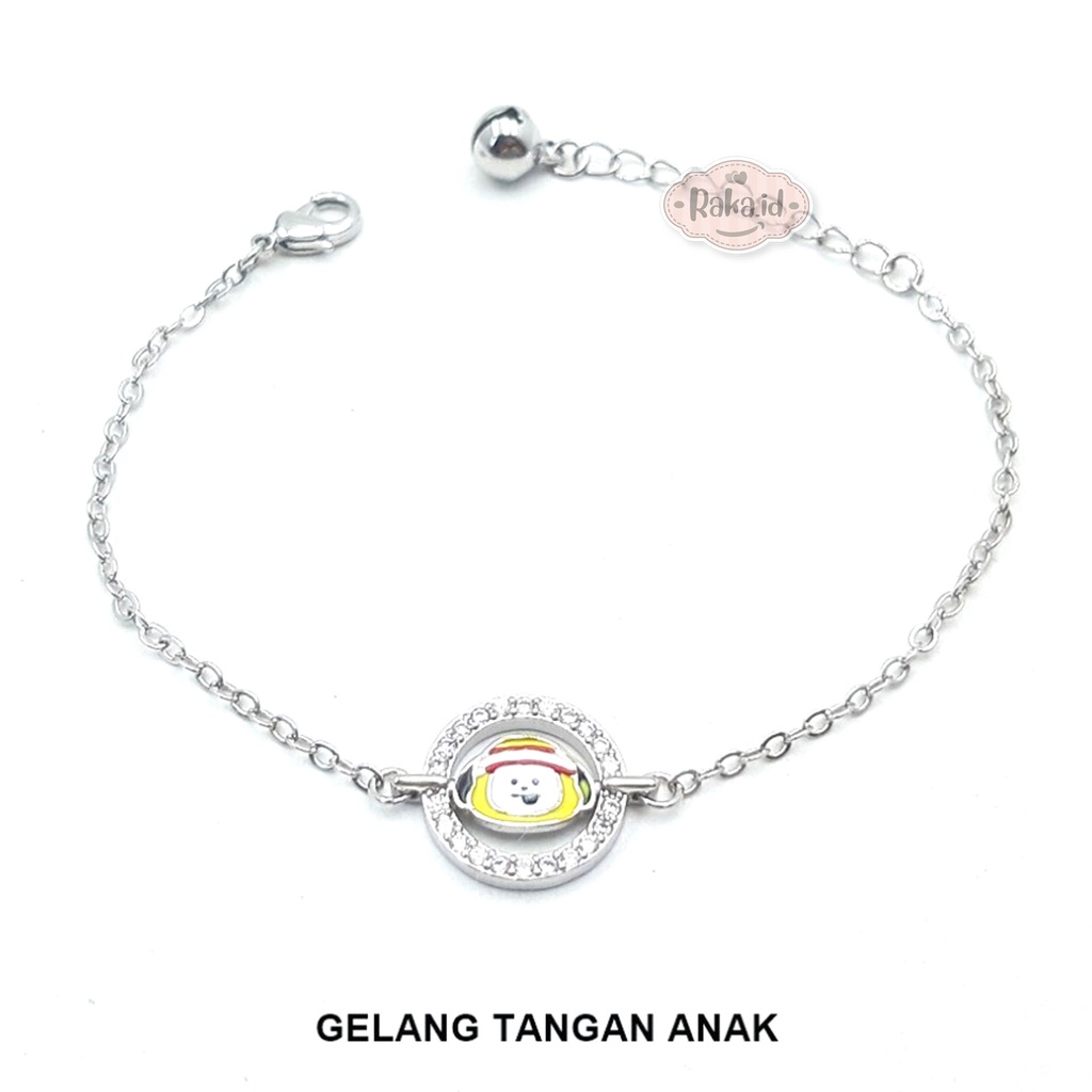 Gelang Tangan Anak Rantai Motif Kepala Bulat Chimmy BT21 BTS Perhiasan Anak 1174