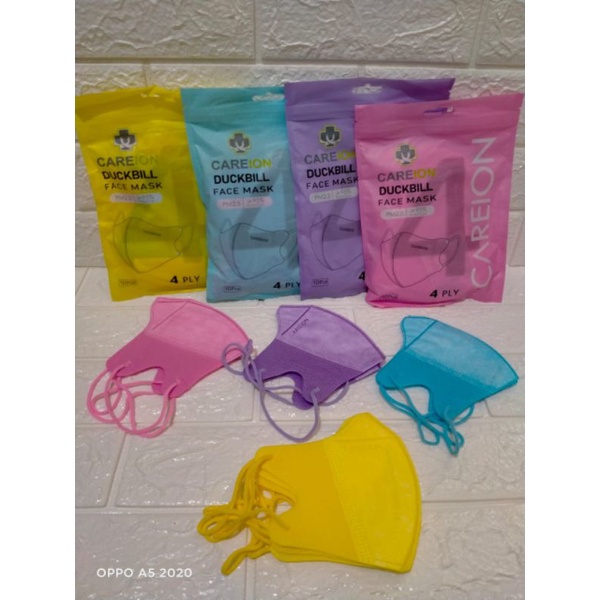 masker duckbill CAREION 4PlAY/warna random isi 10pcs