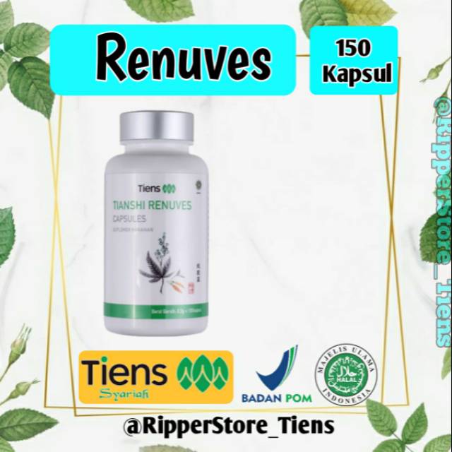 Tiens Renuves Capsule | Mengatasi Kesehatan Asma & Mata | 100% Original |