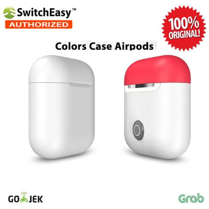 SwitchEasy AirPod Colors Apple AirPods Case ( White - Red )