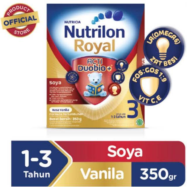 SUSU NUTRILON ROYAL SOYA 3 (untuk usia 1-3 tahun) 350gram