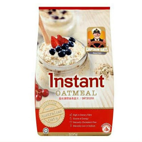 

INSTANT OATMEAL CAPTAIN OATS 1000G - Oatmeal instant impor free 200g