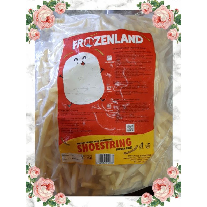Kentang Frozenland 2.5kg/ French Fries / Kentang Goreng 2.5kg/ Shoestring 2.5kg