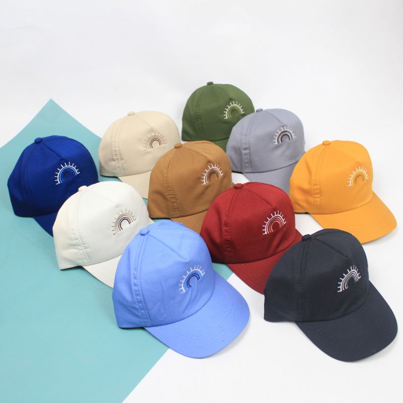 RUFFIN HAT - Topi Anak Baseball Snapback Karakter Cewek Cowok Laki Perempuan Korea Lucu Murah Bordir