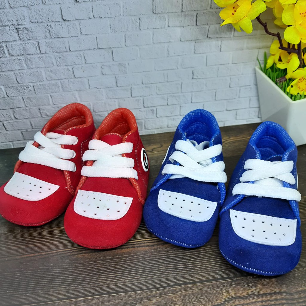 SEPATU PREWALKER BABY BAYI UNISEX TALI BLUDRU 0-12 BULAN GP11