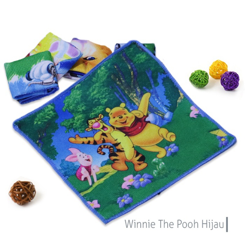 PROMO BESAR BESARAN Sapu Tangan Karakter Lucu Sapu Tangan Bahan Handuk Lap Tangan Serbaguna Pengiriman Random