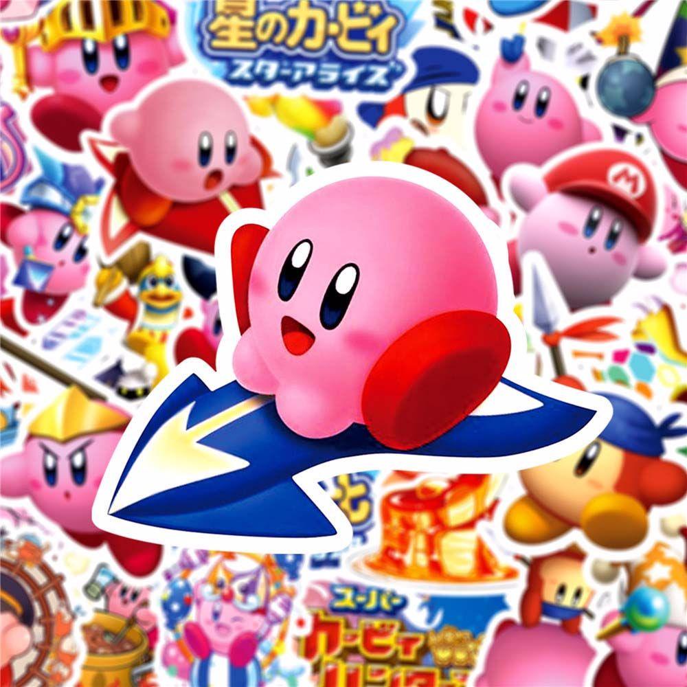 Lanfy Kirby Bintang Anak Hadiah PVC Graffiti Stiker Ally Stationery Sticker Untuk Koper Laptop Fans Koleksi Hadiah Anime Stiker