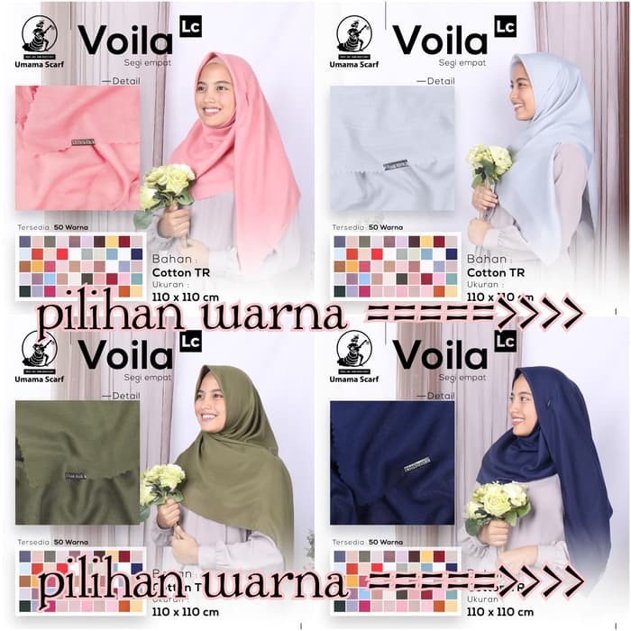 termurah Kerudung Segi Empat Voila Umama Scarf