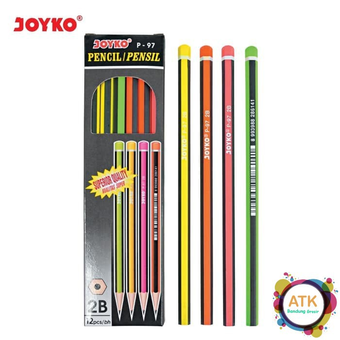 

Pensil 2B Joyko P-97 Pak Lusin