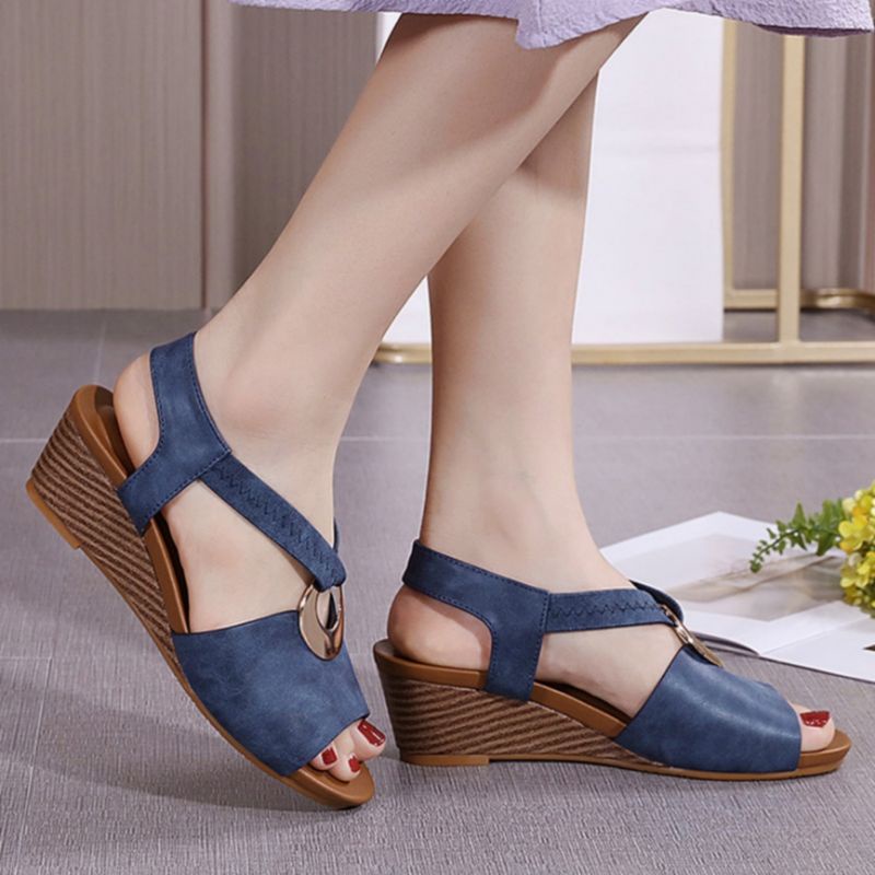 BZG - DELISA Sandal Wedges Wanita Premium FR 09