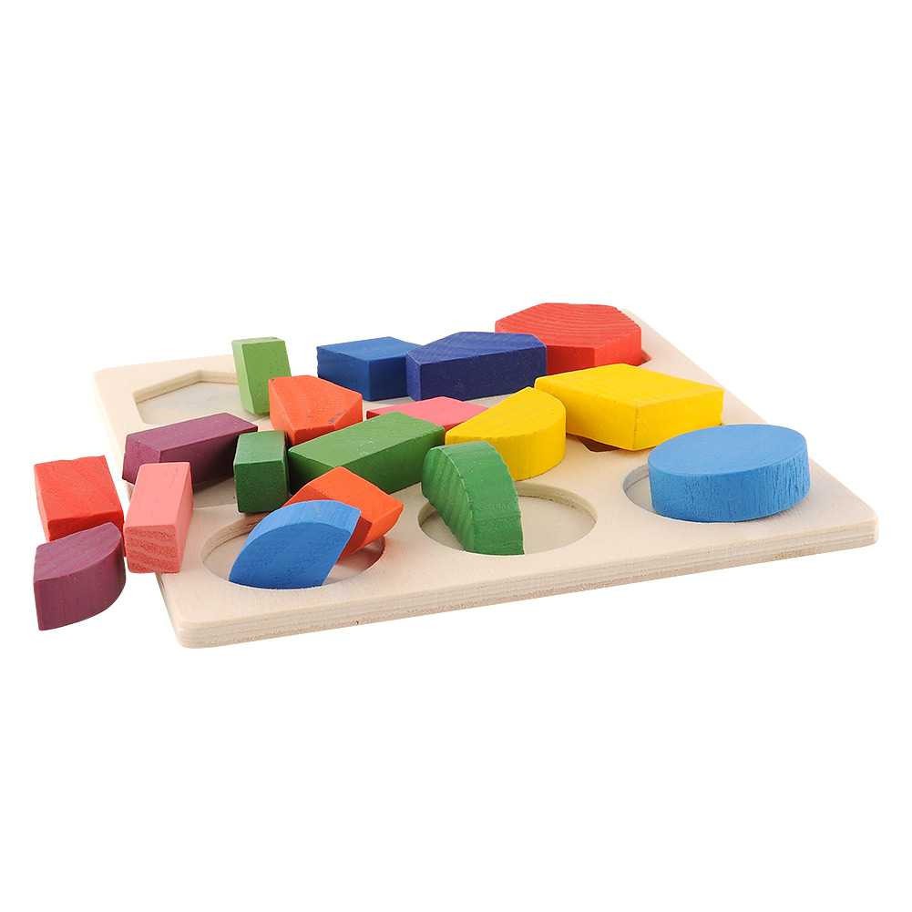 Puzzle Balok 3D Geometry Anak PZ01 Mainan Puzle Murah Puzzel Balok Kayu Permainan Bayi Lucu Terbaru