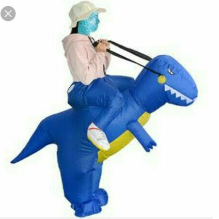 KOSTUM DINO DEWASA COSPLAY PESTA DINOSAURUS KARAKTER BADUT LUCU INFLATABLE COSTUME MURAH