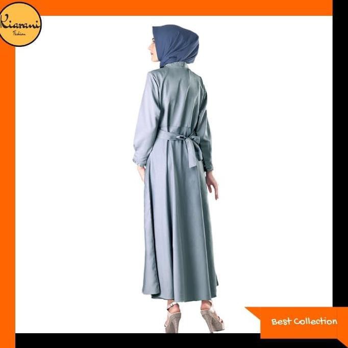 Baju Gamis Wanita - Gamis Syari Wanita Trendy 094 - Abu-Abu, M