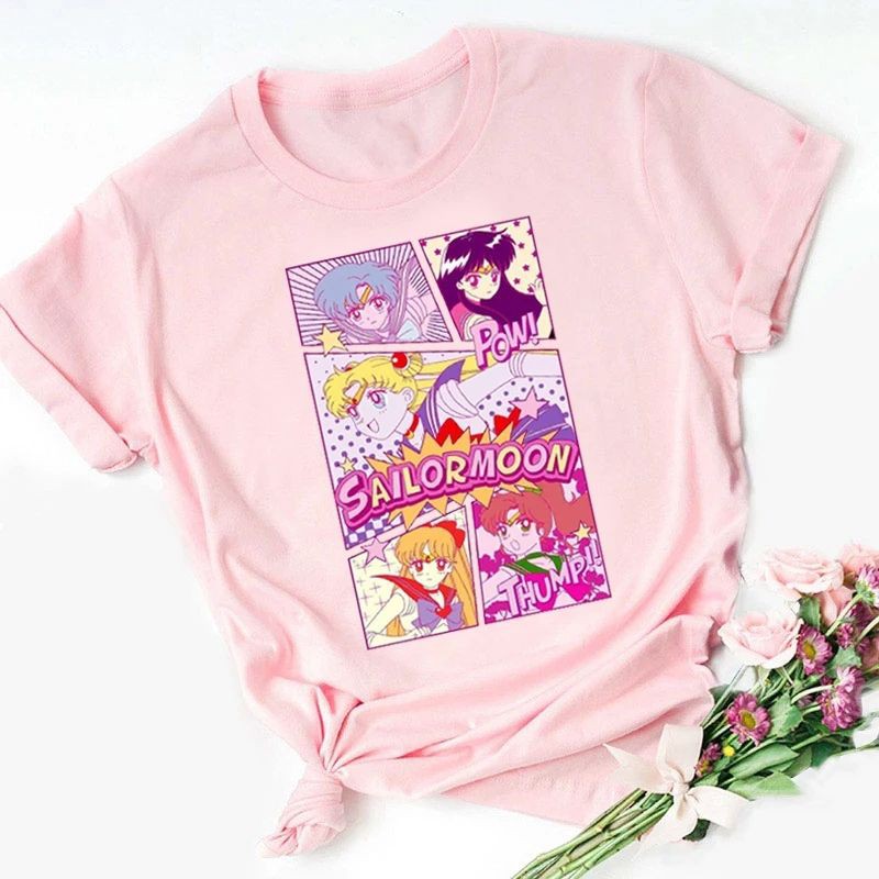 Kaos Sailormoon  Anak Baju Anime Jepang Sailor Moon t shirt / Baju Anime Murah / Baju Sailor Moon