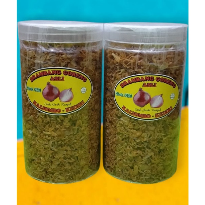 

BRAMBANG GORENG ASLI 100% TANPA CAMPURAN NETTO 250 GR KEMASAN TOPLES